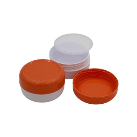 40 ml White - peach jar (PP) - 50 pcs / pack