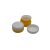 40 ml Lemon yellow - white golden striped jar (PP) - 50 pcs / pack