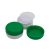 40 ml White - grass green plastic jar (PS) - 50 pcs / pack
