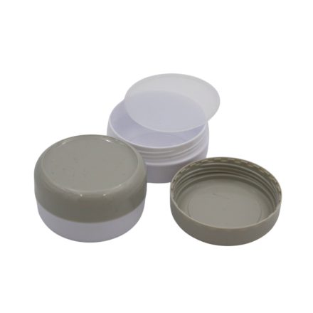 40 ml White - grey plastic jar (PS) - 50 pcs / pack