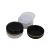 40 ml White - black gold striped jar (PS)