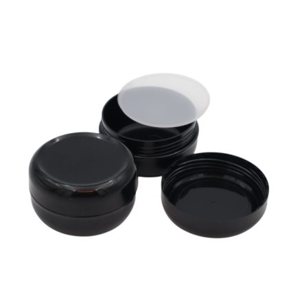 40 ml Black plastic jar (PS) - 50 pcs / pack