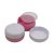 40 ml Pearl pink - white gold striped plastic jar (PS) - 50 pcs / pack
