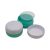 40 ml Light green - white gold striped plastic jar (PS) - 50 pcs / pack