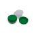 40 ml Clear - grass green plastic jar (tr.PS - PS) - 50 pcs / pack