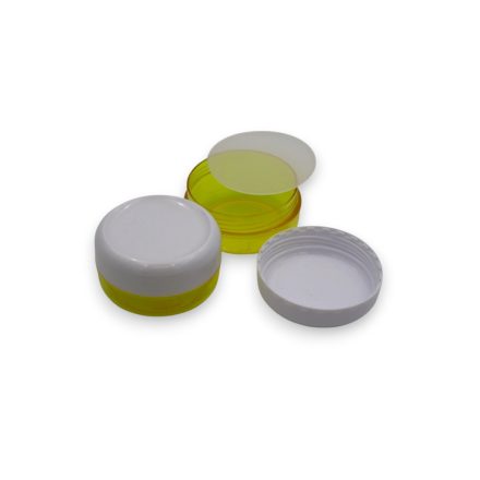 40 ml Lemon yellow - white plastic jar (tr.PS - PS) - 50 pcs / pack