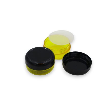 40 ml Lemon yellow - black plastic jar (tr.PS - PS) - 50 pcs / pack