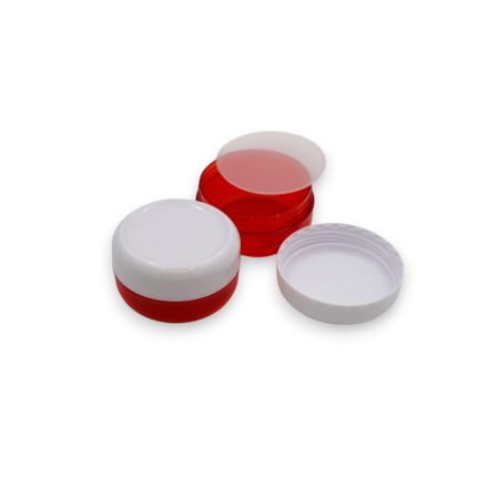 40 ml Red - white jar (tr.PS - PS) - 50 pcs / pack
