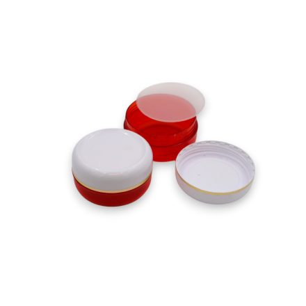 40 ml Red - white gold striped jar (tr.PS - PS) - 50 pcs / pack
