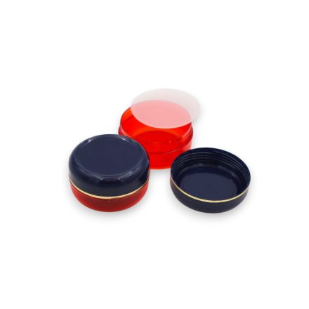 40 ml Red - navy blue gold stripe jar (tr.PS - PS) - 50 pcs / pack