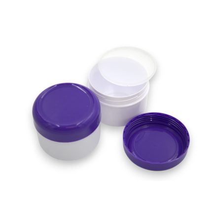 75 ml White - purple jar (PP) - 50 pcs / pack