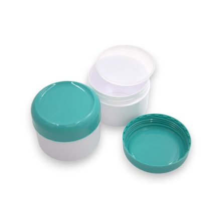 75 ml White - dark green jar (PP) - 50 pcs / pack