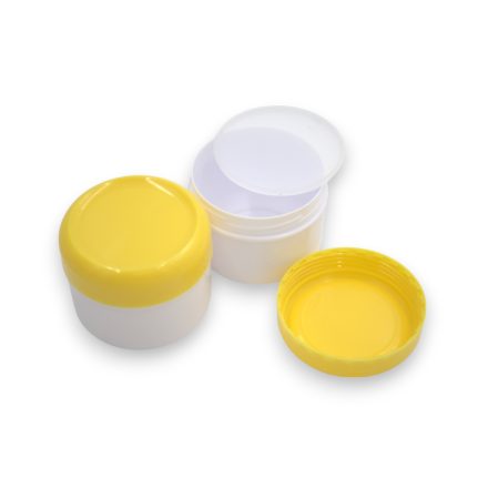 75 ml White - yellow jar (PP) - 50 pcs / pack