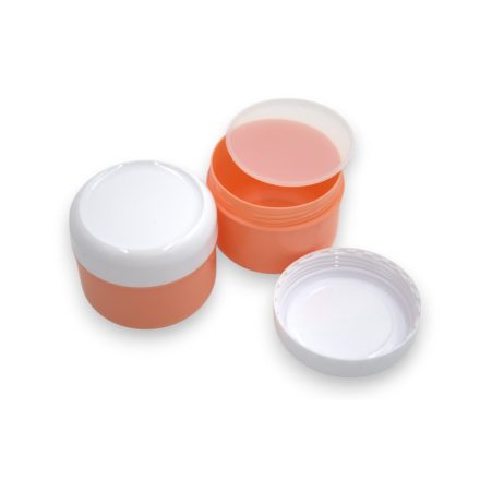 75 ml Peach - white jar (PP) - 50 pcs / pack