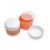 75 ml Peach - white golden striped jar (PP) - 50 pcs / pack