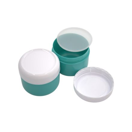 75 ml Dark green - white jar (PP) - 50 pcs / pack
