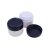 75 ml White - navy blue plastic jar (PS) - 50 pcs / pack