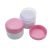 75 ml White - pearl pink plastic jar (PS) - 50 pcs / pack