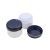 75 ml White - navy blue gold striped plastic jar (PS) - 50 pcs / pack