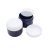 75 ml Navy blue - white plastic jar (PS) - 50 pcs / pack