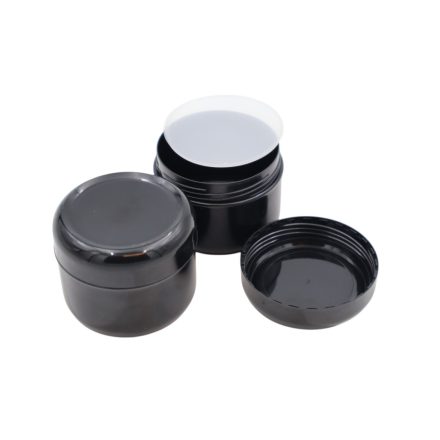 75 ml Black plastic jar (PS) - 50 pcs / pack