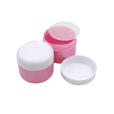 75 ml Pearl pink - white plastic jar (PS) - 50 pcs / pack