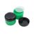 75 ml Grass green - black plastic jar (PS) - 50 pcs / pack