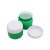 75 ml Grass green - white gold striped plastic jar (PS) - 50 pcs / pack