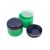 75 ml Grass green - navy blue gold striped plastic jar (PS) - 50 pcs / pack