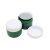 75 ml Poison green - white gold striped plastic jar (PS) - 50 pcs / pack
