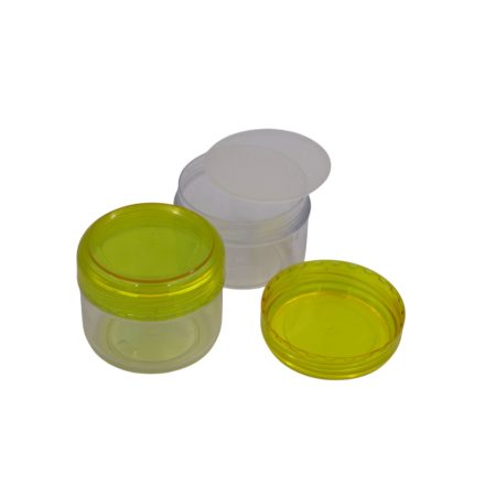 75 ml Clear - lemon yellow jar (tr.PS) - 50 pcs / pack