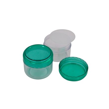75 ml Clear - green jar (tr.PS) - 50 pcs / pack