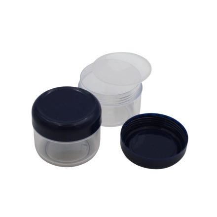 75 ml Clear - navy blue jar (tr.PS - PS) - 50 pcs / pack