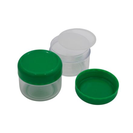 75 ml Clear - grass green jar (tr.PS - PS) - 50 pcs / pack