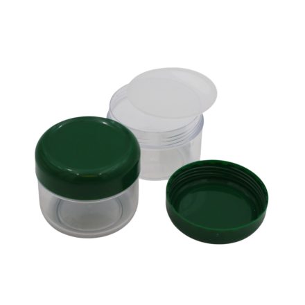 75 ml Clear - poison green jar (tr.PS - PS) - 50 pcs / pack