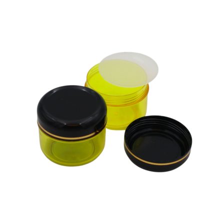 75 ml Lemon yellow - black gold striped jar (tr.PS - PS) - 50 pcs / pack
