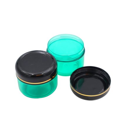 75 ml Green - black gold striped jar (tr.PS - PS) - 50 pcs / pack