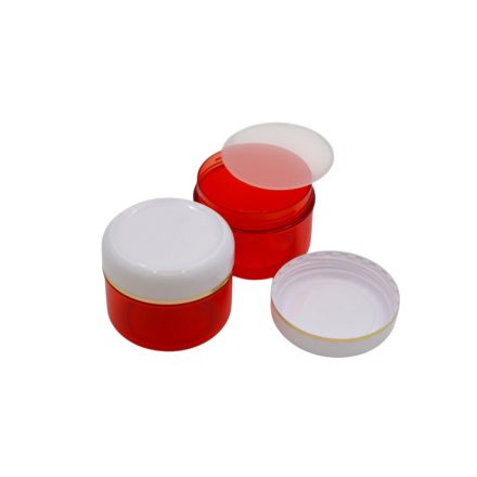 75 ml Red - white gold striped jar (tr.PS - PS) - 50 pcs / pack