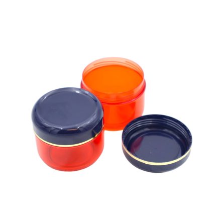 75 ml Red - navy blue gold striped jar (tr.PS - PS) - 50 pcs / pack