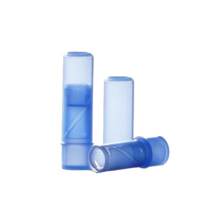 Transparent blue lipstick case - 100 pcs / pack
