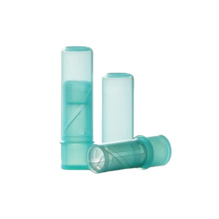 Transparent green lipstick case - 100 pcs / pack
