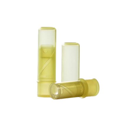 Transparent lemon yellow lipstick case - 100 pcs / pack