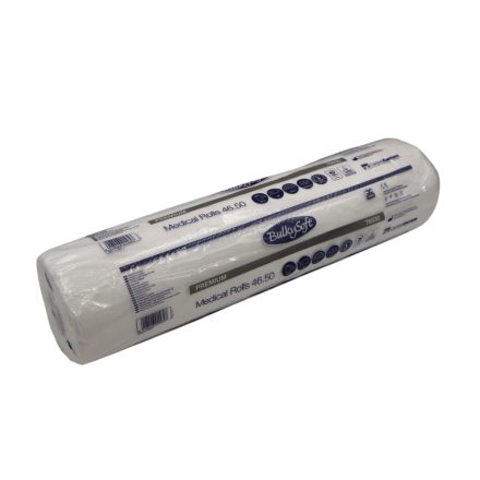 BulkySoft Premium orvosi lepedő – 50 cm × 46 m (multifunkcionális törlőkendő)
