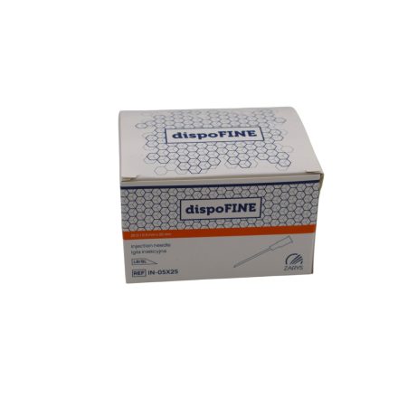 dispoFINE Injekciós tű - steril - 25G (0,5 x 25mm) -ftalát mentes (100 db)