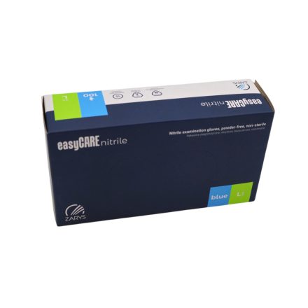 easyCARE examination gloves - nitrile - powder-free, blue - L