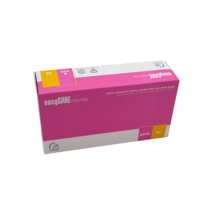 easyCARE examination gloves - nitrile - powder-free, pink - M