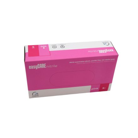 easyCARE examination gloves - nitrile - powder-free, pink - S