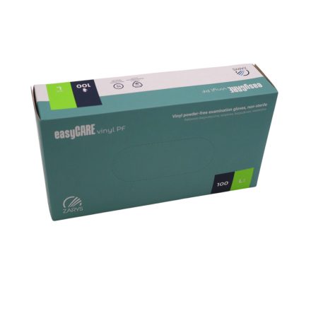 easyCARE examination gloves - vinyl - powder-free, white - L