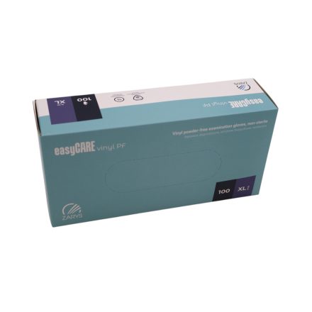 easyCARE examination gloves - vinyl - powder-free, white - XL