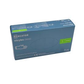   Mercator Nitrylex classic vizsgáló- védőkesztyű - púdermentes - S